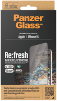 Szkło hartowane PanzerGlass Re:fresh Screen Protector do Apple iPhone 15 Ultra-Wide Fit w. EasyAligner (5711724028212) - obraz 4