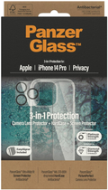 Zestaw PanzerGlass Privacy 3-in-1 Pack do Apple iPhone 14 Pro etui + szkło hartowane + szkło do obiektywów (B0402+P2784) - obraz 3