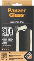 Zestaw PanzerGlass Privacy 3-in-1 Pack do Apple iPhone 15 Plus etui + szkło hartowane + szkło do obiektywów (B1174+P2811) - obraz 4