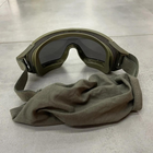Баллистическая защитная маска Revision Desert Locust 2 линзы олива (243803) - изображение 5