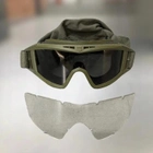 Баллистическая защитная маска Revision Desert Locust 2 линзы олива (243803) - изображение 7