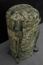 Сумка баул-рюкзак війсковий Оберіг 100л 80*40 см піксель мм14 - зображення 2