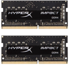 RAM HyperX SODIMM DDR4-2400 16384MB PC4-19200 (zestaw 2x8192) Impact Black (HX424S14IB2K2/16) - obraz 1