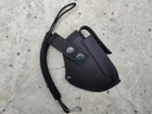 Кобура поясная для пм + шнур страховочный петля с чехлом подсумком под магазин Oxford чёрная 11609-1 MS - изображение 1