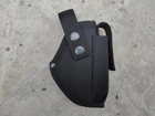 Кобура поясная для пм + шнур страховочный петля с чехлом подсумком под магазин Oxford чёрная 11609-1 MS - изображение 2