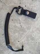 Кобура поясна для пм + шнур страхувальний петля з чохлом підсумком під магазин Oxford чорна 11609-2 MS - зображення 6