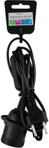 Przewód elektryczny z włącznikiem i oprawką E27 DPM 2 m czarny (DIC3120) - obraz 4