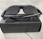 Баллистические очки Swiss Eye Lancer с затемненным стеклом черные (241693) - изображение 2