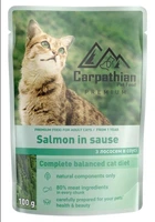 Упаковка влажного корма для кошек Carpathian Pet Food лосось в соусе