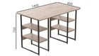 Комп'ютерний стіл Ferrum-decor Карен 75x140x60 чорний ДСП Дуб Сан-Маріно 16мм