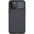 Противоударный карбоновый чехол для Apple iPhone 13 Pro (6.1") / Nillkin Camshield шторка на камеру / Черный Black