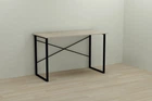 Компьютерный стол Ferrum-decor Дейв 75x100x70 черный ДСП Дуб Сонома 16мм