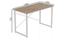 Комп'ютерний стіл Ferrum-decor Дейв 75x140x60 білий ДСП Дуб Сан-Маріно 32мм