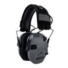 Активні тактичні навушники Walker's Razor Slim Patriot Series з патчами, Сірий - зображення 1