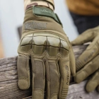 Тактические перчатки Полнопалые M-Pact 3 защитные Mechanix MX-FIT Размер M Olive - изображение 4