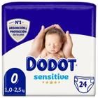 Pieluchy Dodot R Nac newborn sensitive rozmiar 0 1 - 2.5 kg 24 szt. (8001841275987) - obraz 1