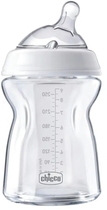 Пляшка для годування Chicco Natural Feeling crystal T silicone 0 м+ 250 мл (8058664074150) - зображення 1