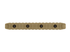 Планка Пикатинни КРУК CRC 9026 Coyote Tan на 15 слотов с креплением M-Lok - изображение 2