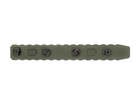 Планка Пикатинни КРУК CRC 9009 ODGreen на 14 слотов с креплением M-Lok - изображение 3