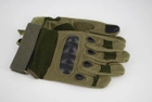 Тактичні рукавички з пальцями на штучному хутрі 9020_XXL_Olive - зображення 7