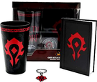 Подарунковий набір ABYstyle World Of Warcraft Box XXL glass + Keychain + Notebook Horde (3665361058137) - зображення 1