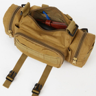 Сумка - подсумок поясная Tactical военная, сумка нагрудная с ремнем на плечо 5 LU-630 литров кордура KordMart (TL271195ws42295) - изображение 6