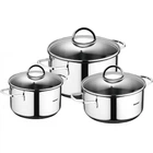 Набір каструль Bergner Classic, 1.7 л, 2.3 л, 3.3 л, 6 предметів BG-6284