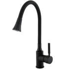 Cмеситель для кухни однорычажный с гибким изливом GLOBUS LUX Lazer GLLR-0203SA-BB-B01 черный латунь 000027552