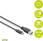 Kabel Goobay Super Speed ​​USB-C na USB A 3.0 3 m Czarny (4040849731419) - obraz 2