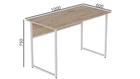 Компьютерный стол Ferrum-decor Коди 75x100x60 белый ДСП Дуб Сан-Марино 32мм