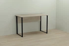 Компьютерный стол Ferrum-decor Курт 75x120x60 черный ДСП Дуб Сонома 16мм