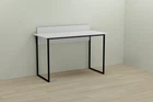 Компьютерный стол Ferrum-decor Скай 75x100x60 черный ДСП Белое 16мм
