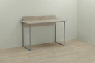 Комп'ютерний стіл Ferrum-decor Скай 75x100x70 сірий ДСП Дуб Сонома 16мм