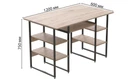 Комп'ютерний стіл Ferrum-decor Тім 75x120x60 чорний ДСП Дуб Сан-Маріно 16мм