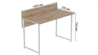 Комп'ютерний стіл Ferrum-decor Скай 75x140x70 білий ДСП Дуб Сан-Маріно 16мм