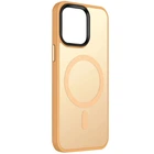 Чохол TPU+PC Metal Buttons with MagSafe Colorful для Apple iPhone 13 (6.1") Orange
