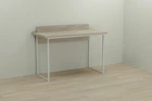 Комп'ютерний стіл Ferrum-decor Скай 75x140x60 білий ДСП Дуб Сонома 32мм
