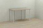 Комп'ютерний стіл Ferrum-decor Ханна 75x120x60 білий ДСП Дуб Сонома 32мм