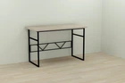 Компьютерный стол Ferrum-decor Раян 75x140x70 черный ДСП Дуб Сонома 32мм
