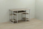 Комп'ютерний стіл Ferrum-decor Тім 75x120x70 білий ДСП Дуб Сонома 16мм