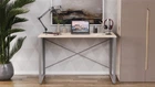 Письмовий стіл Ferrum-decor Серії Конект 75x120x600 сірий ДСП Дуб Сан-Маріно 16мм (XK00176)
