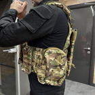 Плитоноска з підсумками - 6 шт, Мультикам, Cordura 1000D, зразка НАТО, із системою Molle, Yakeda VT-6031 - зображення 9