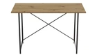 Стіл письмовий Line Лайт Ferrum-decor 750x1200x600 Чорний метал ДСП Дуб Артизан 16 мм (LINE127)