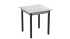 Стол кухонный Ferrum-decor Агата 75x80x80 Черный ДСП Бетон 16мм (AGA0021)