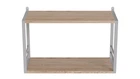 Книжная полка универсальная Ferrum-decor Стим 1 38x63x26 белый ДСП Дуб Сан-Марино 16мм (XK00026)