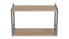 Книжная полка универсальная Ferrum-decor Стим 1 38x63x26 серый ДСП Дуб Сан-Марино 16мм (XK00032)