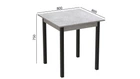 Стол кухонный Ferrum-decor Диего 75x80x80 Черный ДСП Бетон 16мм (DIE0007)