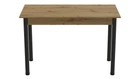 Стол кухонный Ferrum-decor Бенита 75x120x70 Черный ДСП Дуб Артизан 16мм (BEN0013)