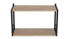 Книжная полка универсальная Ferrum-decor Стим 1 38x63x26 черный ДСП Дуб Сан-Марино 16мм (XK00020)