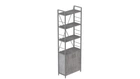 Этажерка 4/60 Ferrum-decor Серии Конект с тумбой 179x60x28 Серый ДСП Бетон (FD1083)